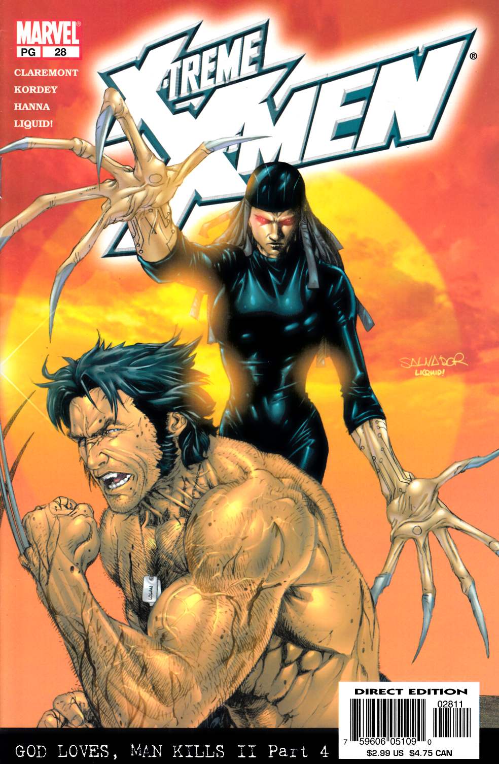 X-Treme X-Men #28 Near Mint (9.4) [Marvel Comic] THUMBNAIL