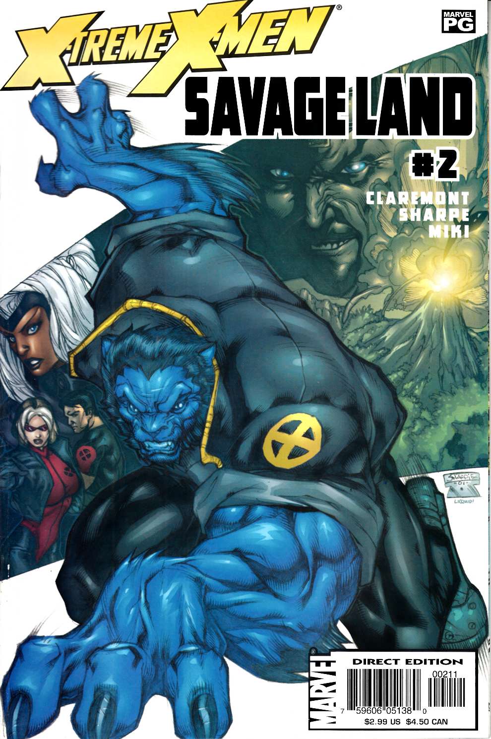 X-Treme X-Men Savage Land #2 Very Fine (8.0) [Marvel Comic] THUMBNAIL
