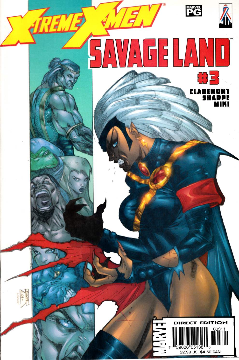 X-Treme X-Men Savage Land #3 Very Fine (8.0) [Marvel Comic] THUMBNAIL
