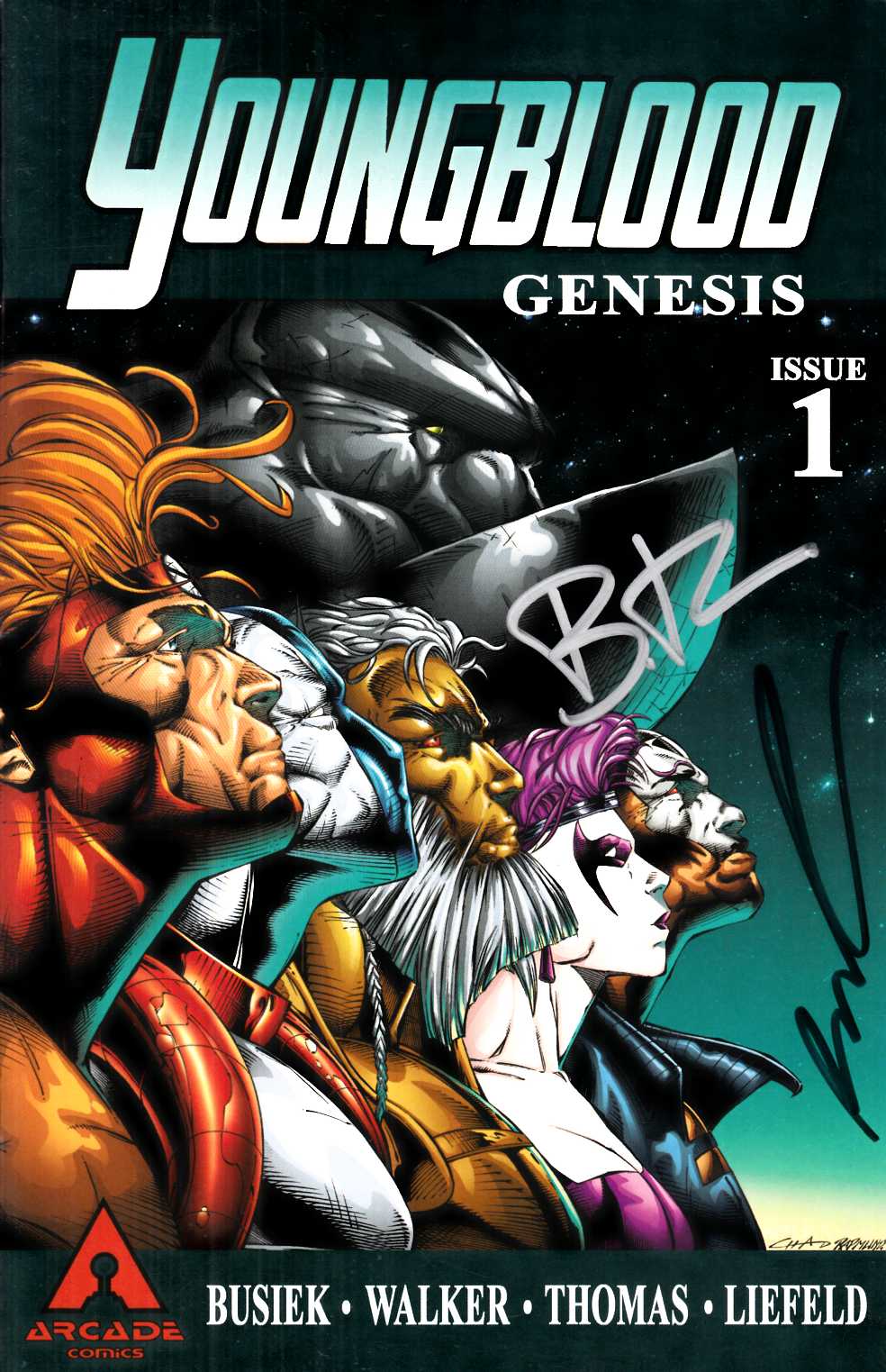 Youngblood Genesis #1 Maximum Edition Signed by Liefeld Near Mint (9.4) [Image Comic] LARGE