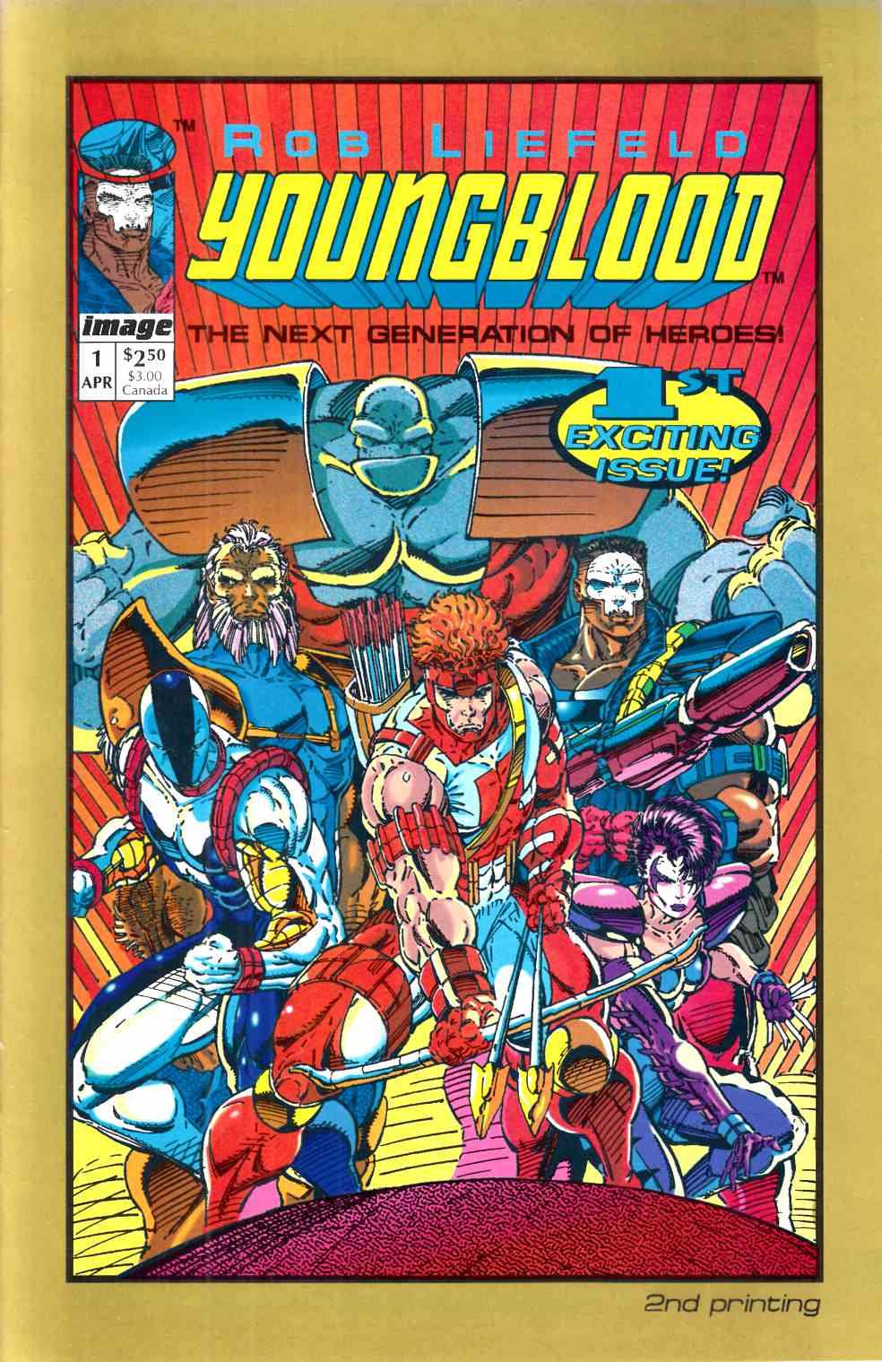 Youngblood #1 Second Printing Near Mint (9.4) [Image Comic] LARGE