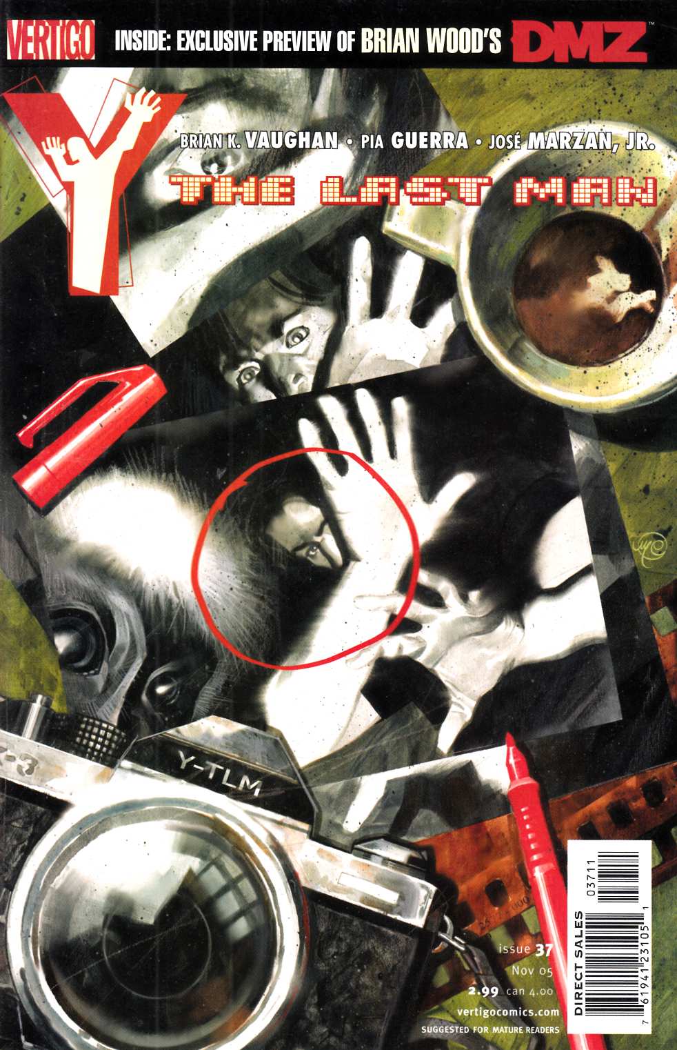 Y the Last Man #37 Near Mint (9.4) [DC Comic] LARGE