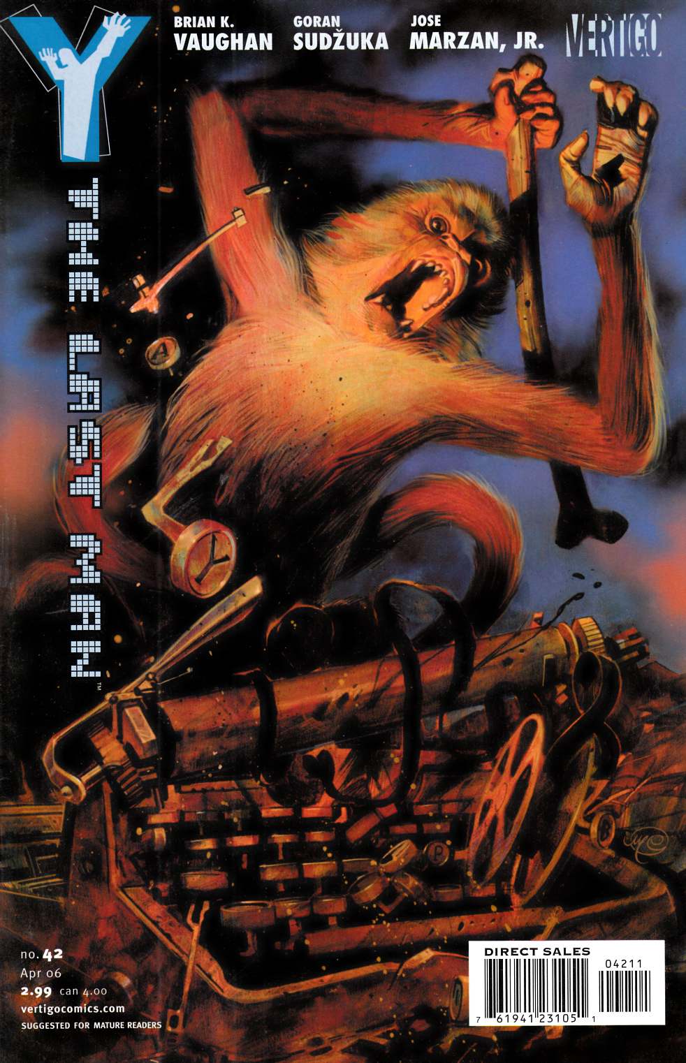 Y the Last Man #42 Fine (6.0) [DC Comic] LARGE