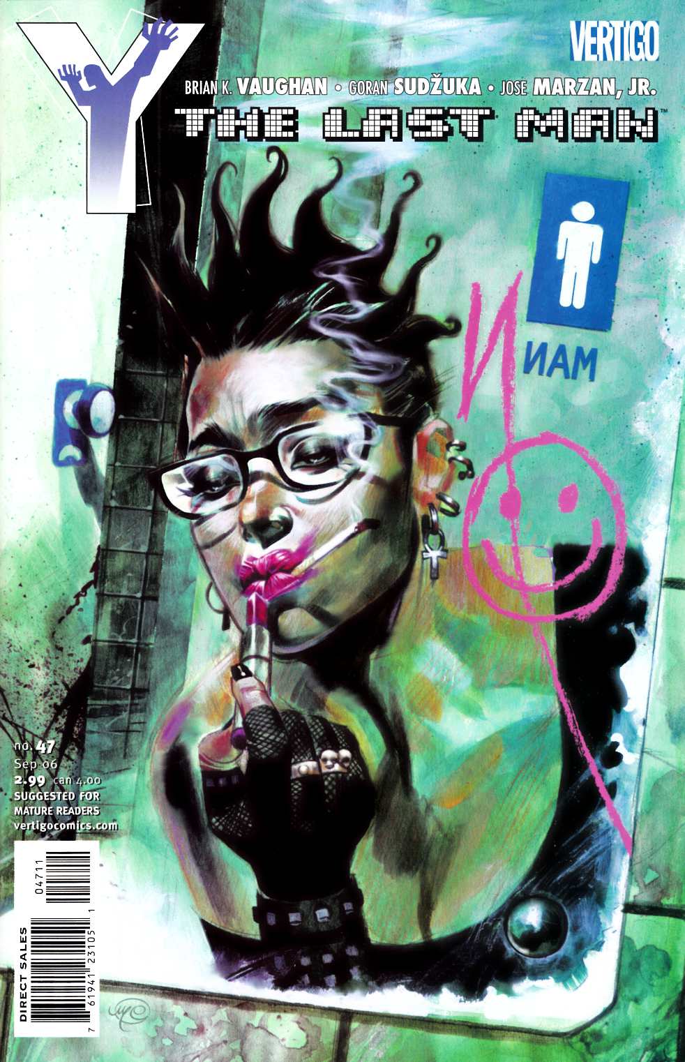 Y the Last Man #47 Near Mint (9.4) [DC Comic] LARGE
