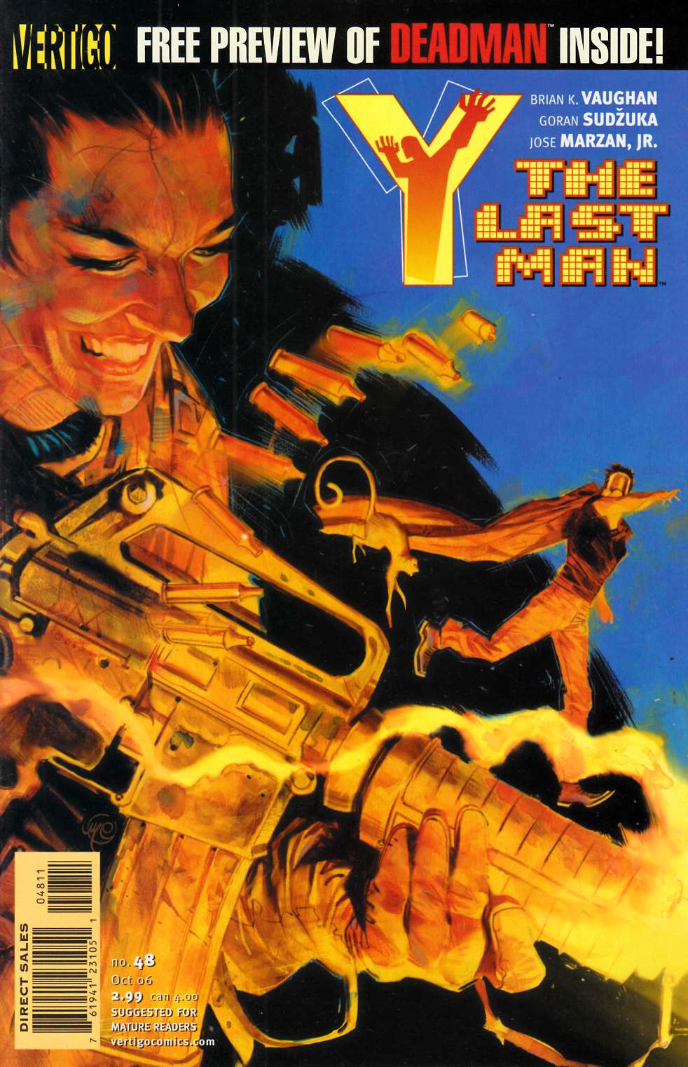 Y the Last Man #48 Near Mint (9.4) [DC Comic] LARGE