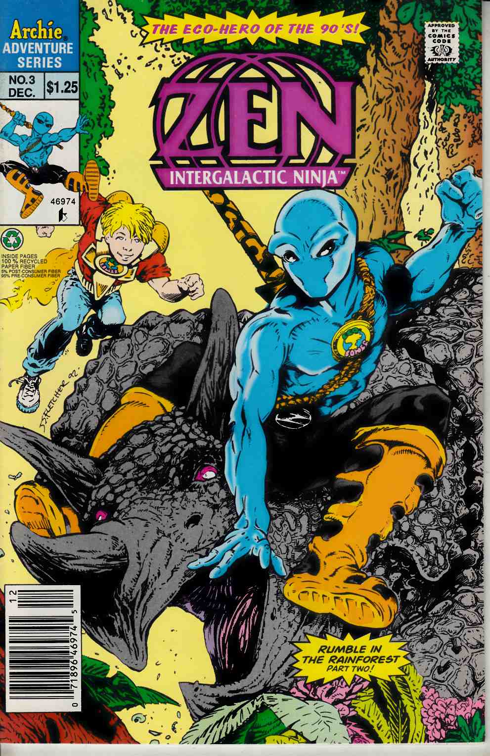 Zen Intergalactic Ninja #2 2nd Series Newsstand Edition Very Fine (8.0) [Archie Comic] LARGE