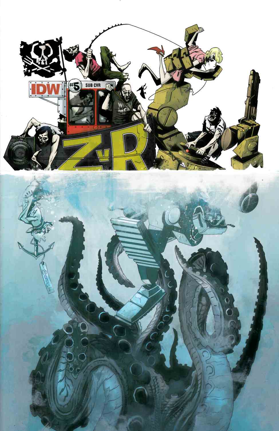Zombies vs Robots #5 Subscription Cover [IDW Comic] THUMBNAIL