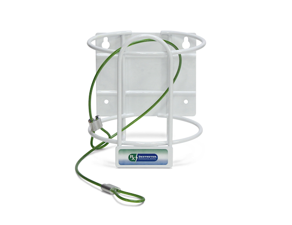 Rx Destroyer™ 64 Oz Bottle Mount W/ Security Cable – RX64WALLSEC LARGE
