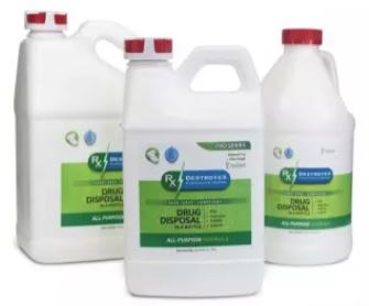 Products for Large Volume Medication Disposal by Rx Destroyer.