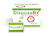 Standard packet in front of DisposeRx 100 count box (UPC-418). SWATCH