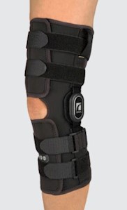 REBOUND HINGED ROM KNEE BRACE - LONG 16" LARGE