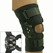 HINGED ROM WRAPAROUND KNEE BRACE (12") THUMBNAIL