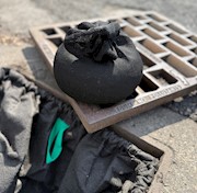 BioChar Filter Sock to reduce heavy metals in storm drain. THUMBNAIL