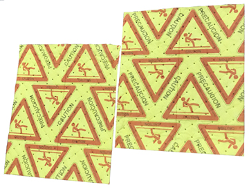 HazMat Yellow Caution Pads LARGE