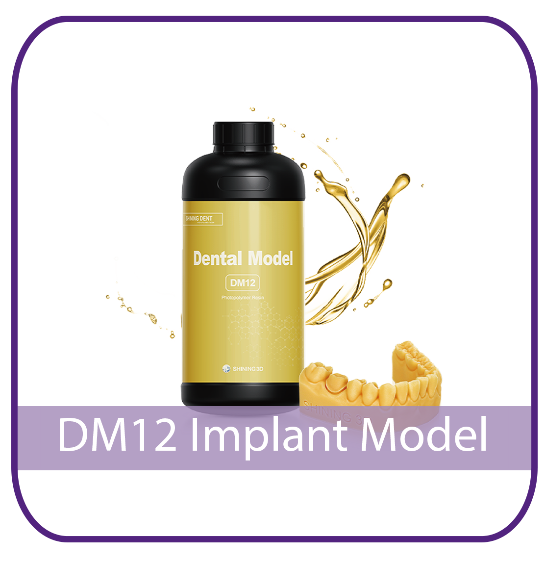 Implant Model DM12 Shining 3D Resin