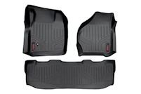 Rough Country Heavy Duty Floor Mats Frt/Rear 99-07 for Ford Super Duty Crew Cab MAIN