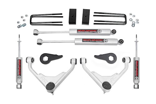Rough Country Chevy GMC 2500HD 3" Susp Lift Kit 01-10 4WD FF or FK Codes 859830 LARGE