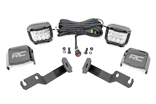 Rough Country LED Ditch Lights 3" OSRAM Wide for Toyota Tacoma 05-15 71091 LARGE