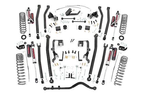 Rough Country 4" Long Arm Lift Kit Vertex Resi Shock for 07-11 Wrangler JK 2-dr LARGE