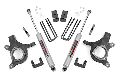 Rough Country 5in GM Suspension Lift Kit 07-13 1500 PU 2WD 10830 LARGE