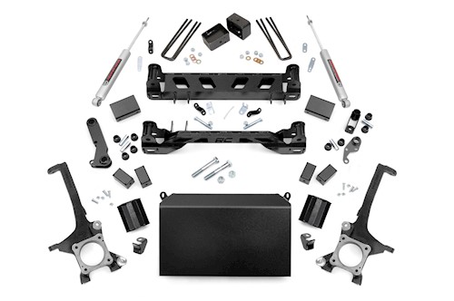 Rough Country 4in Suspension Lift Kit w/N3 Shocks fits Toyota 16-20 Tundra 75130 LARGE
