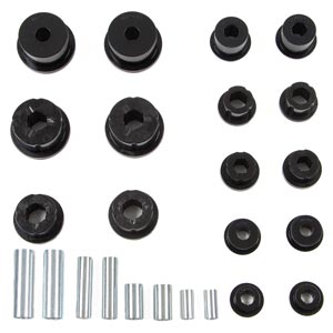 Fat Bob's Garage, BDS Suspension part #074104, Jeep Wrangler Front Track Bar Bushing Kit, Black 2007-2016 MAIN