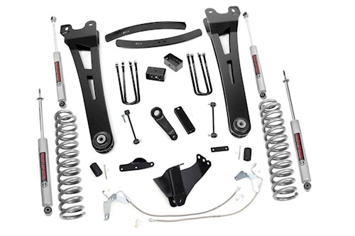 Rough Country 4d F250 F350 Super Duty 6" Radius Arm Susp Lift Kit 08-10 GAS 4wd LARGE
