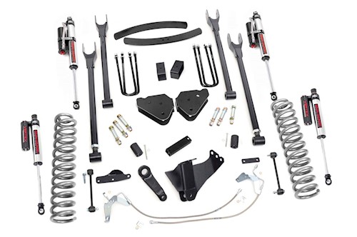 Rough Country 4-Link Suspension Lift Kit 6" for Ford Diesel 08-10 SuperDuty F250 LARGE