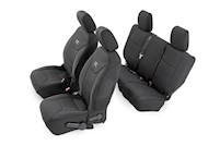 Rough Country Neoprene Seat Cover Set | Black [08-10 for Wrangler JK Unlimited] MAIN