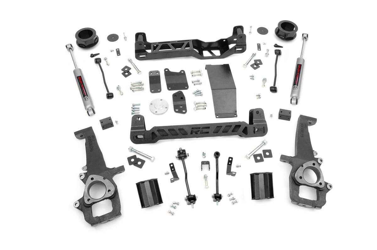Fat Bob's Garage, Rough Country Part #328S, Dodge Ram 1500 4" Suspension Lift Kit 4WD 2009-2015 MAIN