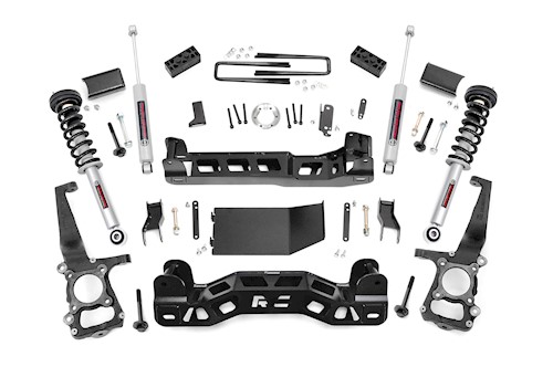 Rough Country 4in for Ford Suspension Lift Kit | Lifted N3 Struts 2014 F-150 4WD LARGE