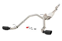 Rough Country Dual Cat-Back Exhaust System w/Black Tips 14-18 GM 1500 | 5.3L MAIN