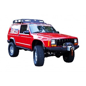 Jeep Cherokee Front Bumper w/ Winch Mount,Black Gator Finish Powder Coat 2WD/4WD 1984-2001 MAIN