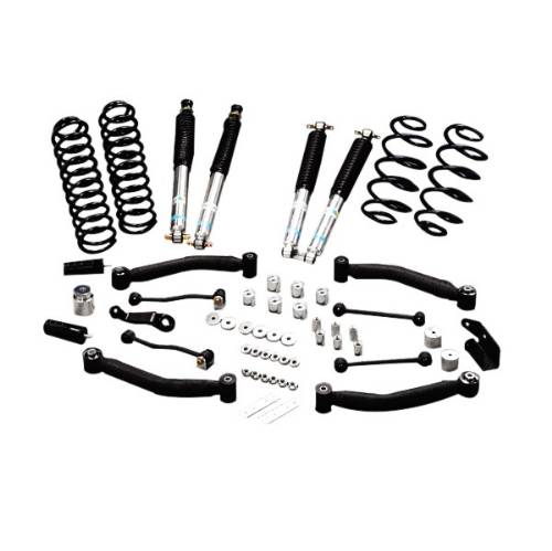 Jeep Wrangler 4” Short Arm Lift Kit w/ Bilstein 5100 Series Shock ...