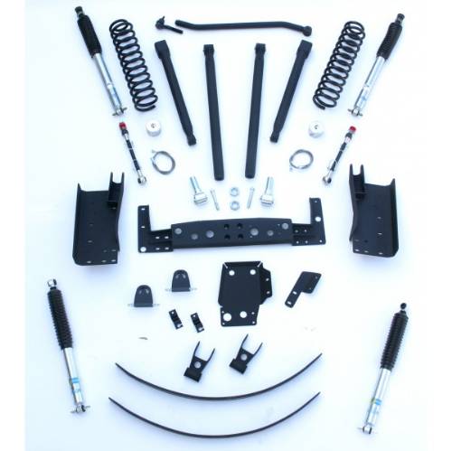 Jeep Cherokee 4” Long Arm Lift Kit w/Bilstein 5100 Series Shock Absorbers 4WD/2WD 1984-2001 LARGE