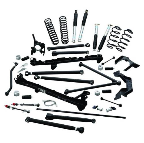Fat Bob's Garage, RCD Suspension, Jeep Wrangler 6” Long Arm Lift Kit w/ Bilstein 5100 Shock Absorbers 4WD 1997-2006 LARGE
