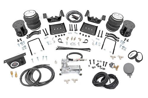 Rough Country Air Spring Kit w/ Compressor 5 Inch Lift Kit Chevy/GMC 1500 07-18 LARGE