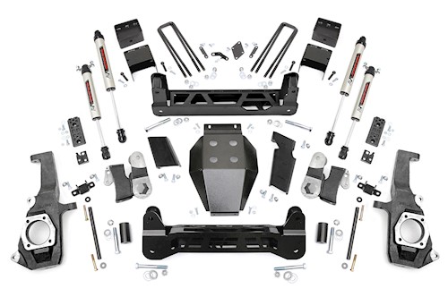 Rough Country 5in GM NTD Suspension Lift Kit / V2 11-19 2500HD/3500HD 26070 LARGE