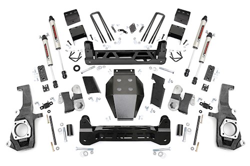 Rough Country 7.5in GM NTD Suspension Lift Kit / V2 11-19 2500HD/3500HD 25370 LARGE