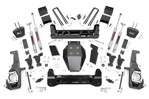 Rough Country 7.5"GM Torsion Bar Drop Suspension Lift Kit 11-19 2500HD/3500HD LARGE