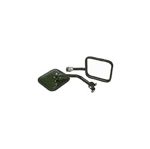 Fat Bob's Garage, Rugged Ridge, Part #11001.07, Jeep YJ Wrangler CJ Style Side Mirror Kit, Black, 1987-1995 MAIN