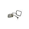 Fat Bob's Garage, Rugged Ridge, Part #11005.06, Jeep YJ Wrangler CJ Style Side Mirror Kit, Stainless Steel 1987-1995 THUMBNAIL