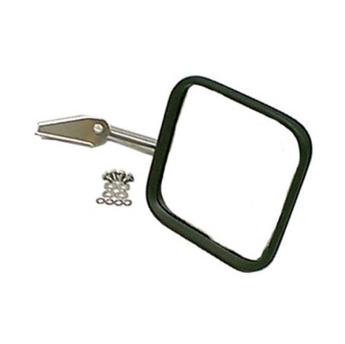 Fat Bob's Garage, Rugged Ridge, Part #11005.10, Jeep CJ Mirror Head & Arm, Stainless Steel, Right 1955-1986 MAIN