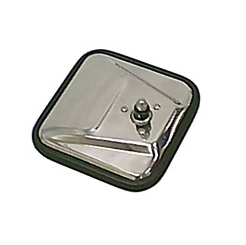 Fat Bob's Garage, Rugged Ridge, Part #11006.02, Jeep CJ Wrangler Mirror Head, Stainless Steel 1955-1986 MAIN