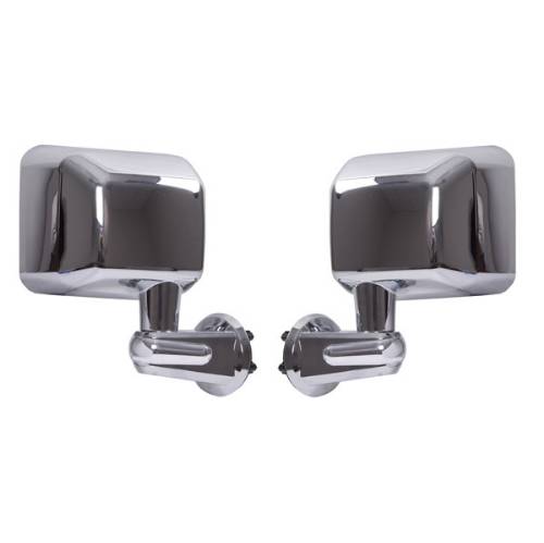 Fat Bob's Garage, Rugged Ridge, Part #11010.11, Jeep JK Wrangler Door Mirror Kit Chrome 2007-2016 MAIN