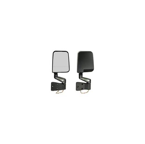 Fat Bob's Garage, Rugged Ridge, Part #11015.02, LED Mirror Pair, Black, W/Dual Focal Point On Passenger Side Lens MAIN