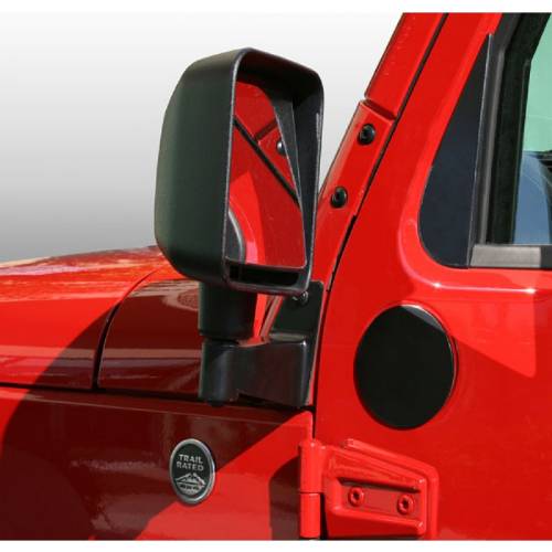 Fat Bob's Garage, Rugged Ridge, Part #11025.05, Mirror Filler Plates Pair 07-16 Jeep JK Wrangler MAIN