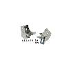 Fat Bob's Garage, Rugged Ridge, Part #11028.02, Jeep Wrangler Windshield Light Brackets, Stainless Steel 1997-2006 THUMBNAIL