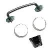 Fat Bob's Garage, Rugged Ridge, Part #11101.05, Jeep JK Wrangler Windshield Tie Down Kit, Stainless Steel 2007-2012 THUMBNAIL