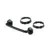 Fat Bob's Garage, Rugged Ridge, Part #11104.03, Jeep TJ/LJ Wrangler Windshield Tie Down Kit, Black 1997-2006 THUMBNAIL
